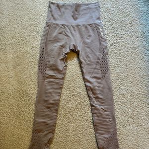 Gymshark energy seamless leggings in taupe